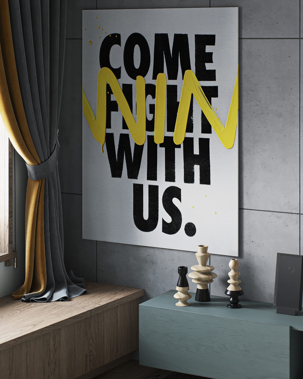 cach choi mau vang sang tao, thap sang can nha phong cach cong nghiep hinh anh 4