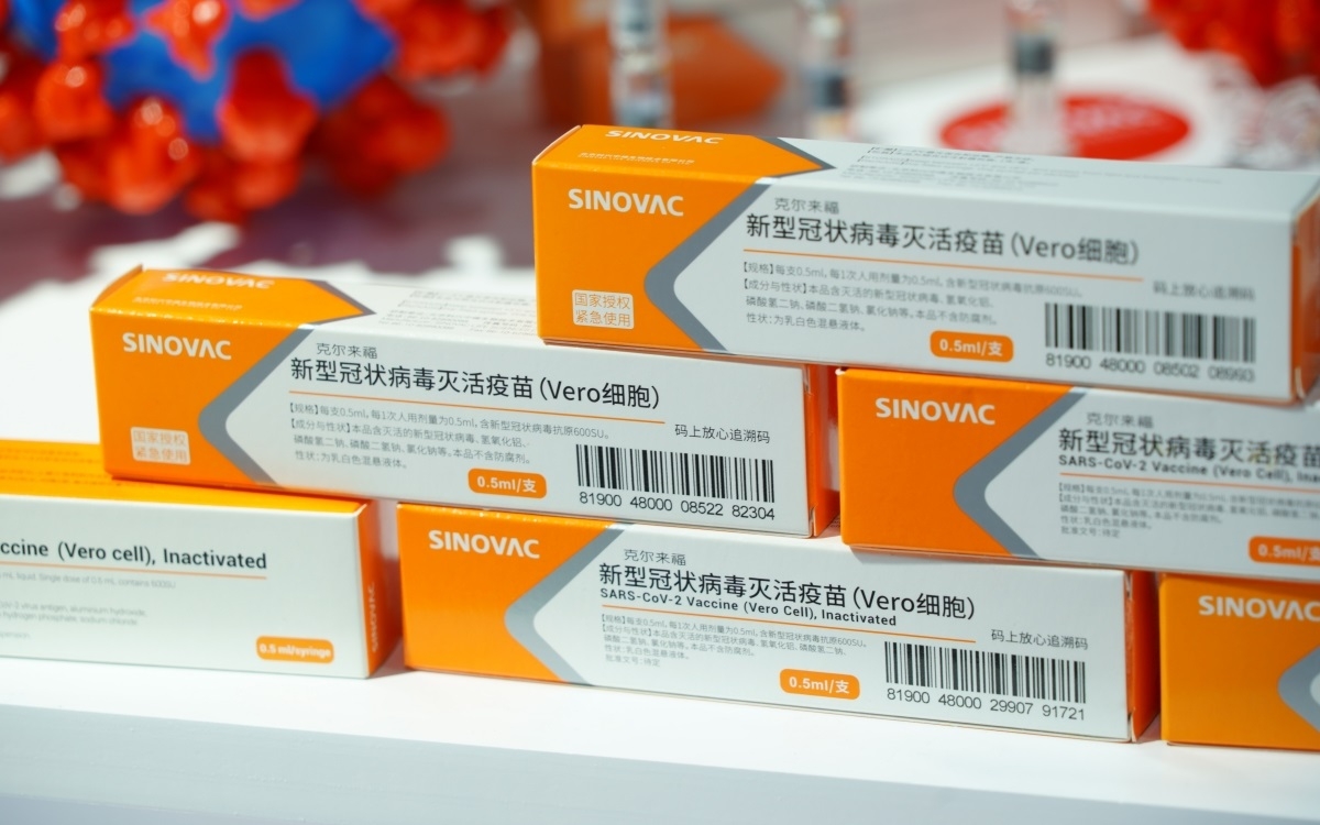 Vaccine CoronaVac của hãng Sinovac (Trung Quốc).