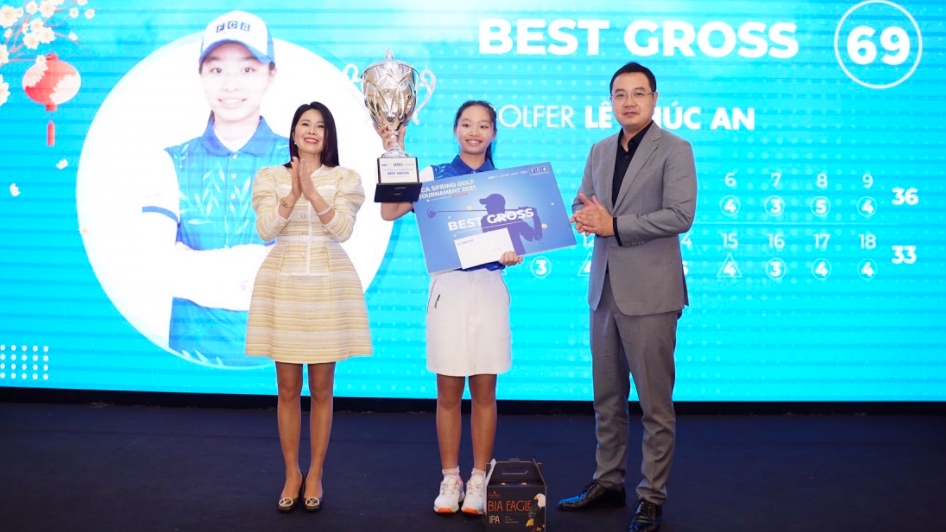 Golfer trẻ Lê Chúc An – nhà vô địch của giải đấu FCA Spring Tournament 2021