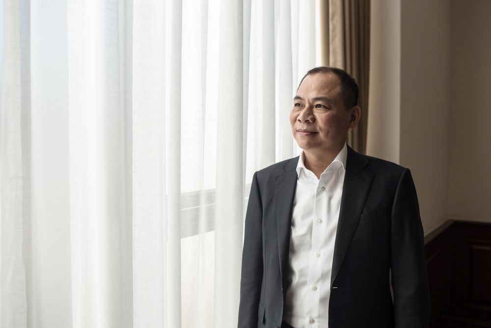 Chủ tịch Tập đoàn Vingroup, Ông Phạm Nhật Vượng - (Ảnh: Yen Duong/Bloomberg)