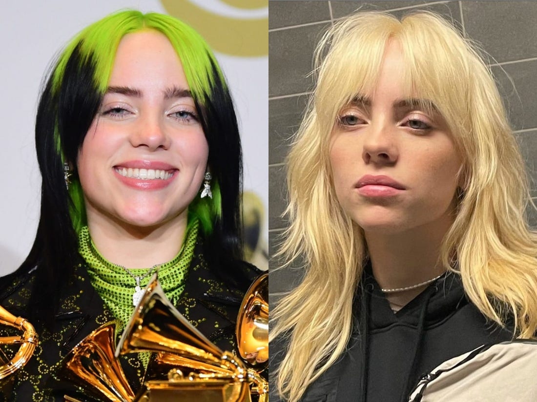 Tạm biệt kỷ nguyên tóc xanh Billie Eilish công khai diện mạo mới  VOVVN