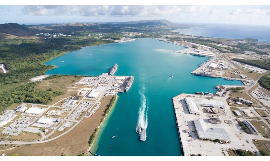 Bộ Quốc phòng Mỹ đang đề xuất xây dựng căn cứ tên lửa ở đảo Guam. Nguồn: US Navy.