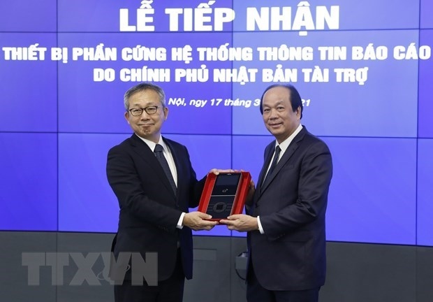 vietnam receives japanese equipment for government information reporting system picture 1