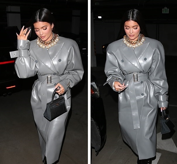 kylie jenner deo vong ngoc trai dat gia di an toi cung ban be hinh anh 3