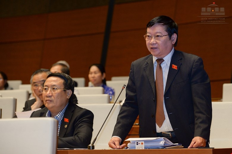 Đại biểu Quốc hội Lê Như Tiến - Tỉnh Quảng Trị phát biểu ý kiến về kế hoạch sử dụng đất 5 năm giai đoạn 2016-2020.