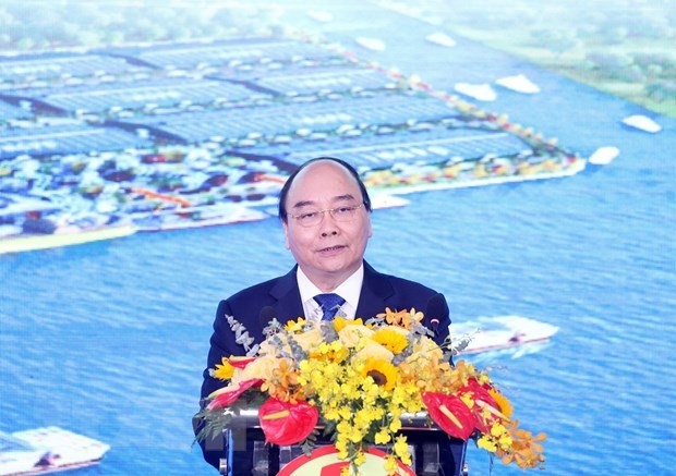 pm attends inaugural ceremony of phuoc dong industrial park and port picture 1