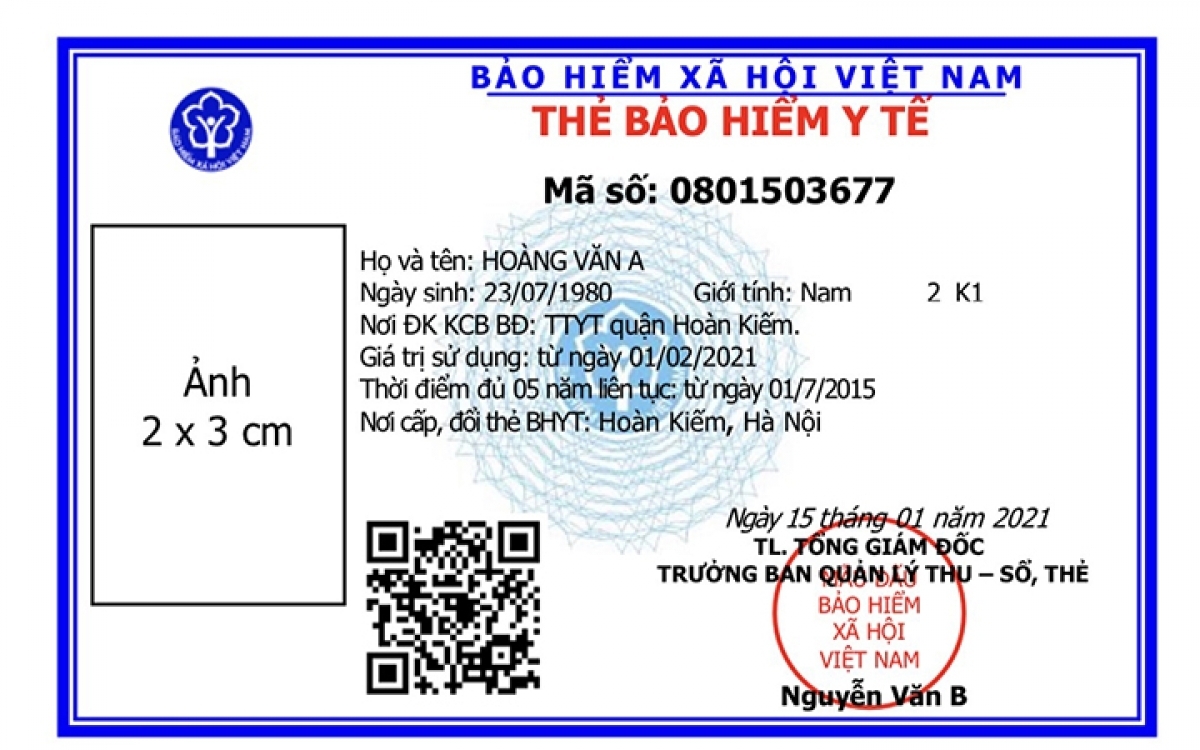 Những thay đổi của mẫu thẻ BHYT mới được áp dụng từ 1/4/2021