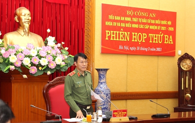 ra soat cong tac bao dam an ninh, an toan bau cu Dai bieu quoc hoi khoa xv hinh anh 1