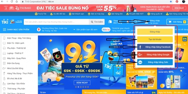 Vietnamese companies listed in top 10 most visited e-commerce websites in SEA