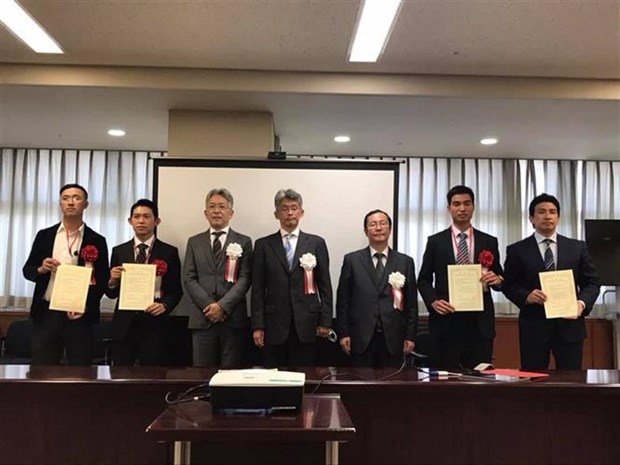 four vietnamese honoured as excellent foreign workers in japan picture 1