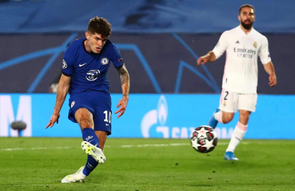 pulisic ghi ban tren san khach, chelsea nam loi the truoc real madrid hinh anh 15