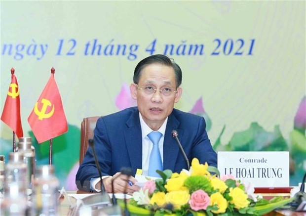 Head of the CPV Central Committee’s Commission for External Relations Le Hoai Trung at the event (Photo: VNA)