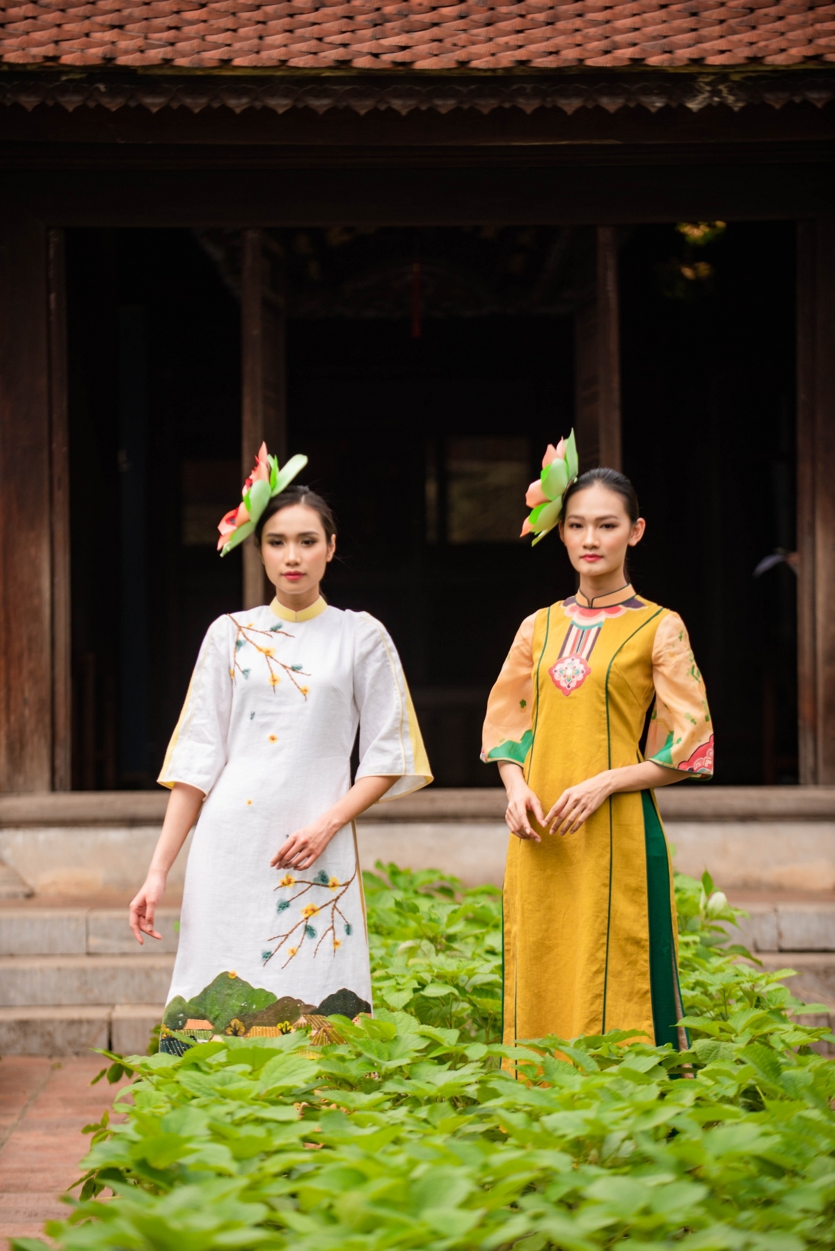 silk, ramie ao dai collections make debut at fashion event picture 6
