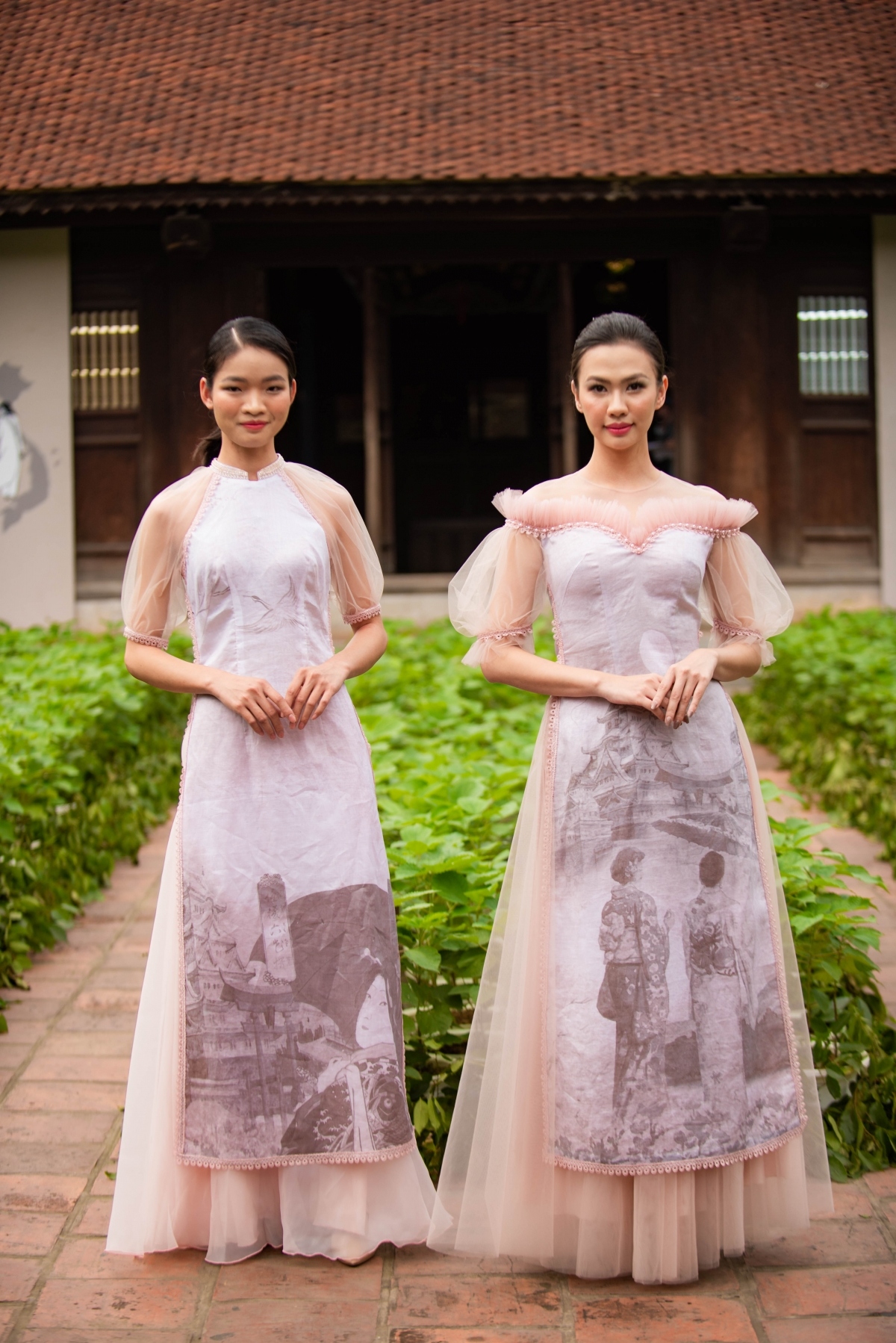 silk, ramie ao dai collections make debut at fashion event picture 7