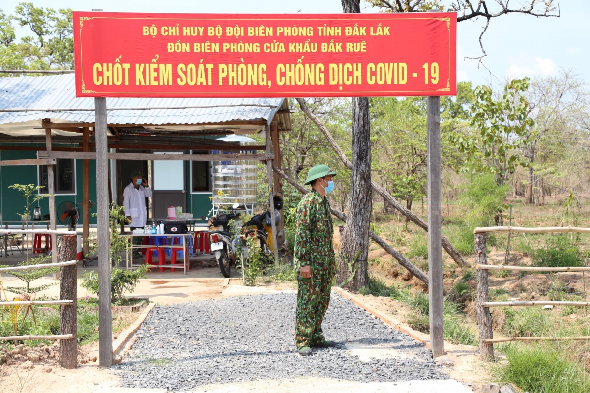 Hơn 70 km giáp Campuchia, Biên phòng Đắk Lắk chốt chặn biên giới ngăn Covid-19