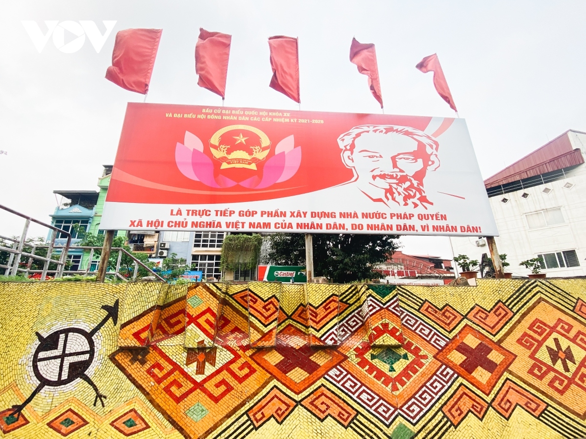 flags and banners go on display in hanoi ahead of national election day picture 1