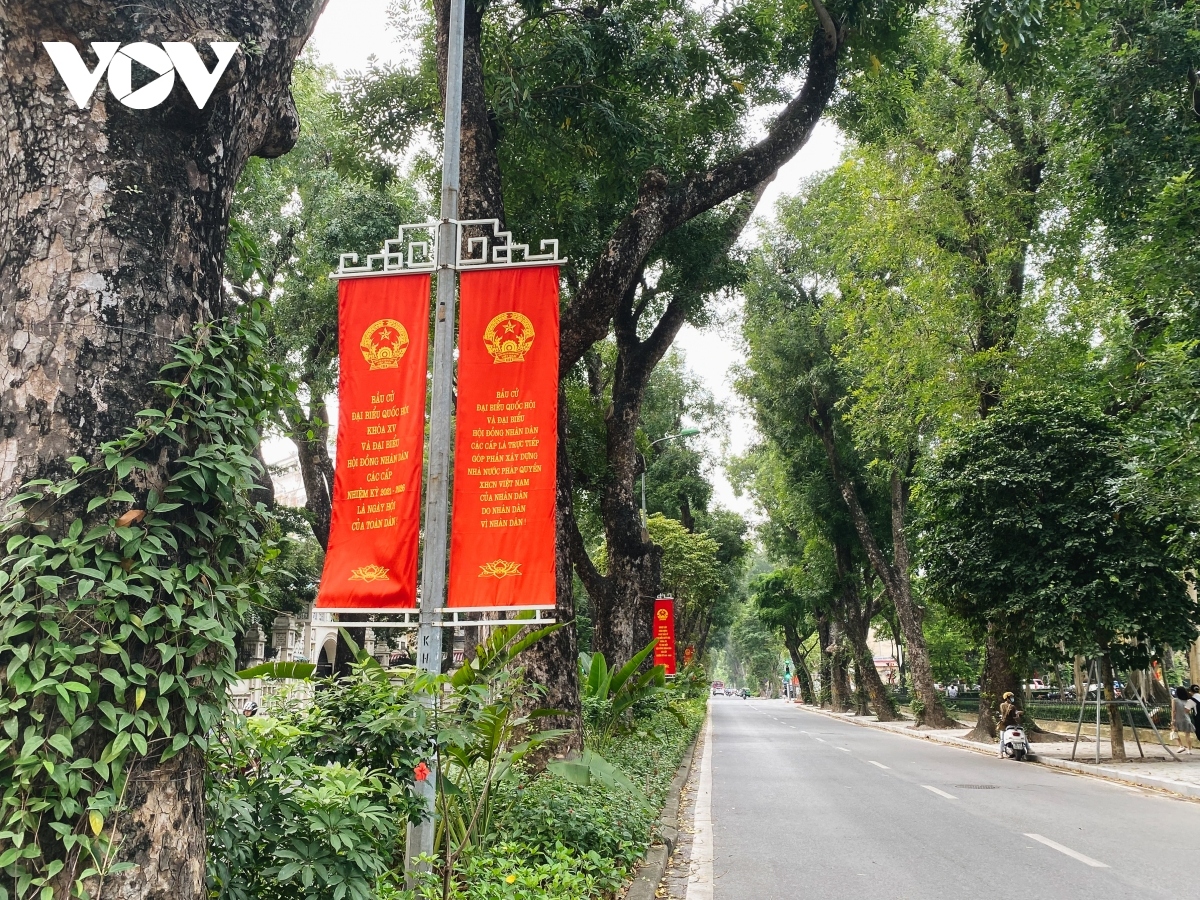 flags and banners go on display in hanoi ahead of national election day picture 5