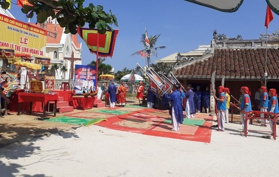 A ritual held at the Feast and Commemoration Festival for Hoang Sa Soldiers