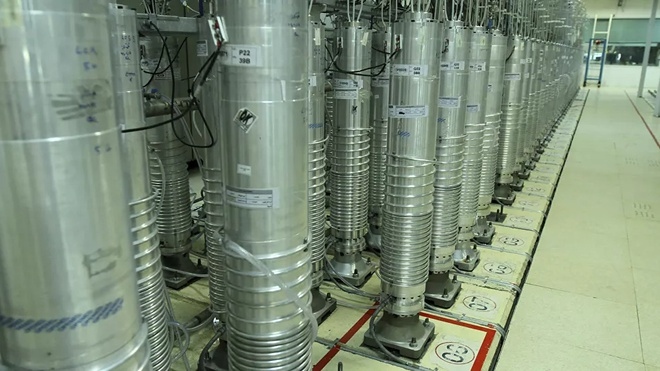 Máy ly tâm tại cơ sở hạt nhân Natanz. Ảnh: AEOI