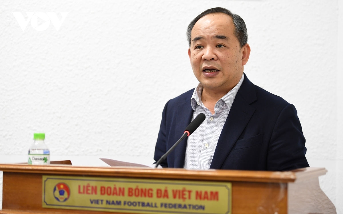 Ông Lê Khánh Hải - Chủ nhiệm Văn phòng Chủ tịch nước; Chủ tịch VFF (Ảnh: Dương Thuật).