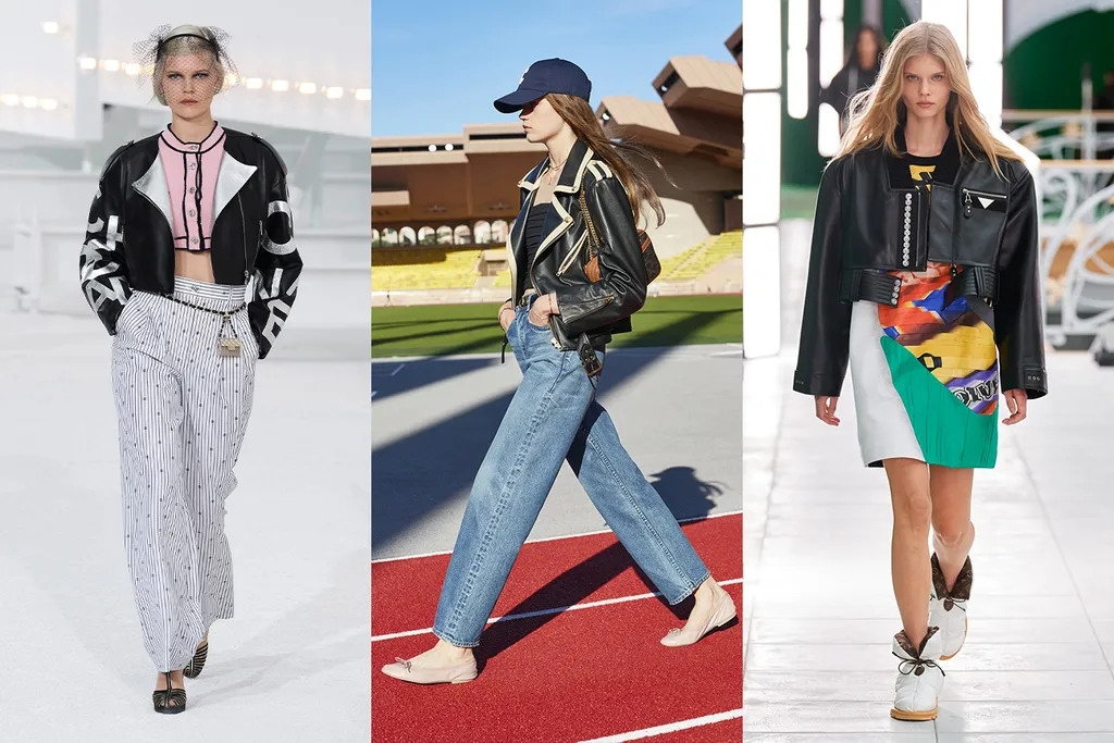 Áo khoác da của Chanel, Celine và Louis Vuitton là những thiết kế được săn đón.