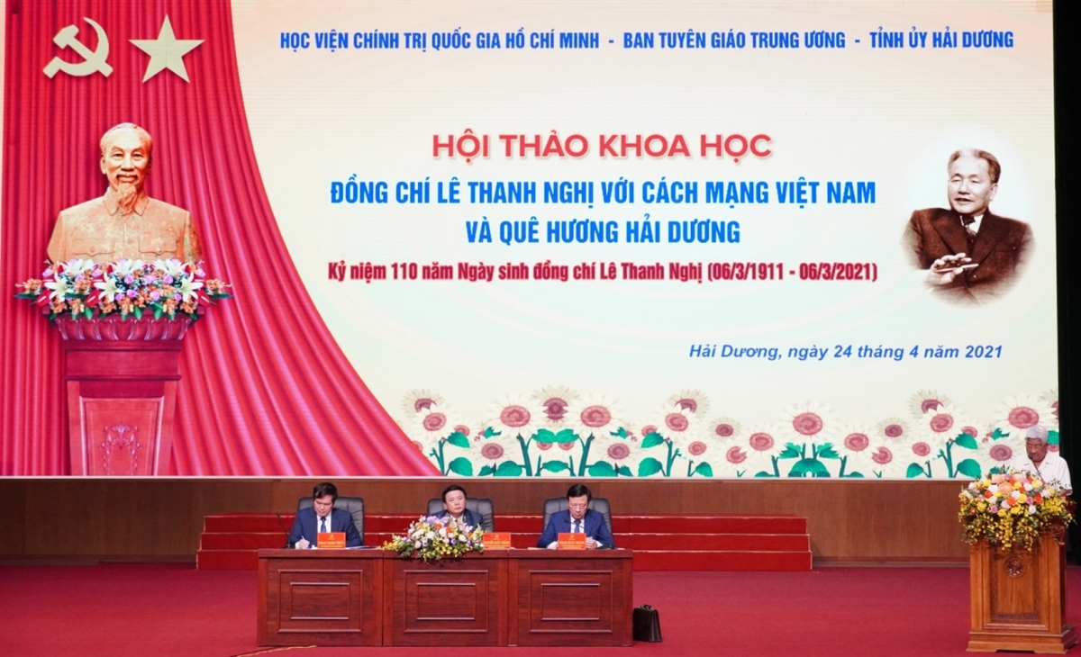 Hội thảo khoa học “Đồng chí Lê Thanh Nghị với cách mạng Việt Nam và quê hương Hải Dương”.