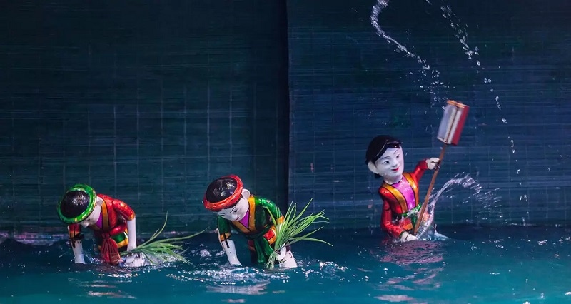 Water puppetry originated in the Red River Delta in northern Vietnam. Photo: vietnamtravel.com