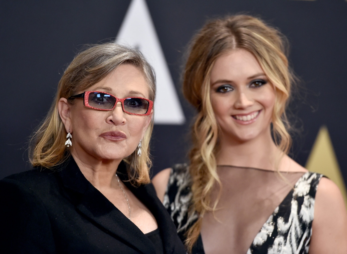 Billie Lourd và mẹ.
