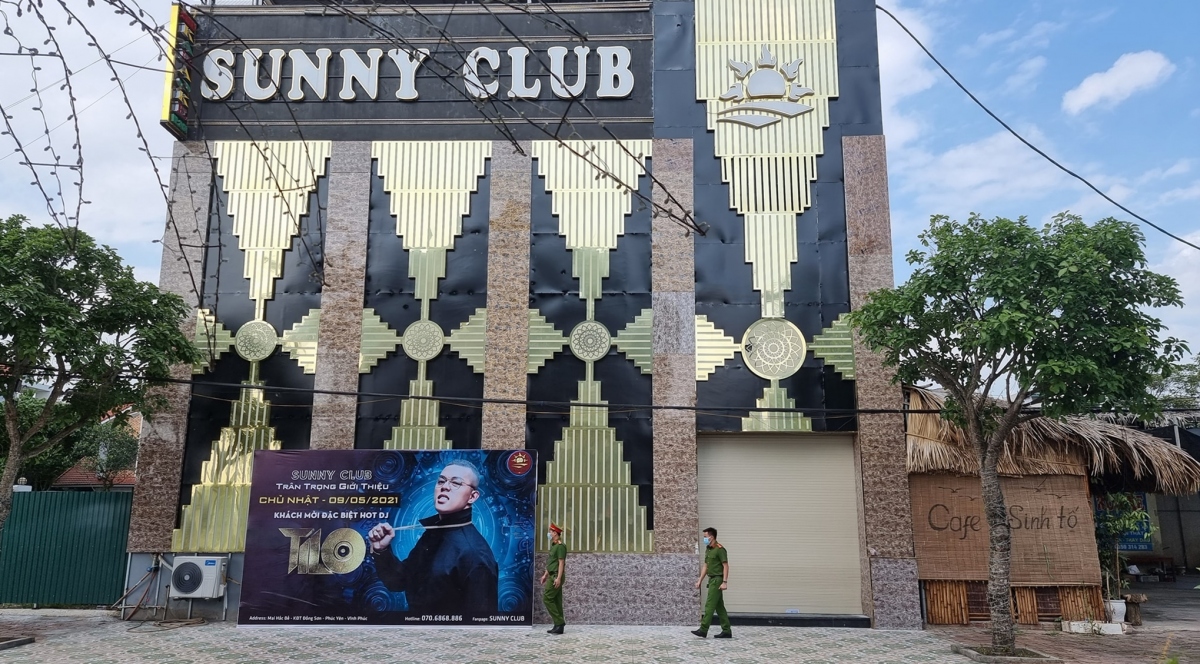 Sunny Club - nơi ghi nhận nhiều ca mắc COVID-19 do tiếp xúc với chuyên gia Trung Quốc.