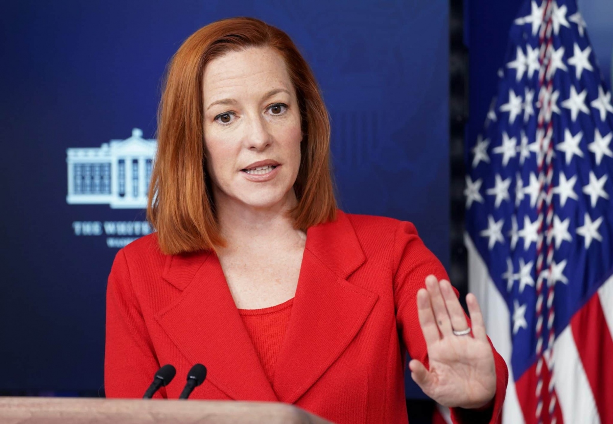 Thư ký Báo chí Nhà Trắng Jen Psaki. Ảnh: Reuters