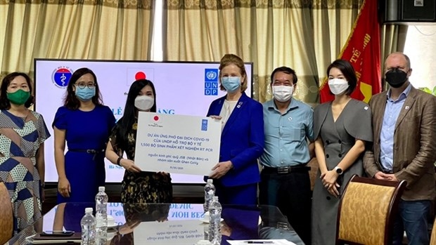 undp presents covid-19 test kits to ministry of health picture 1