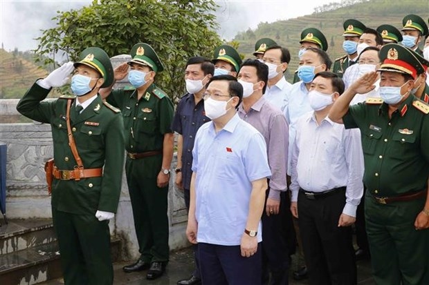 na leader inspects preparations for elections in ha giang picture 1