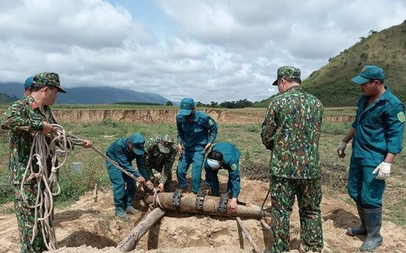 Đắk Lắk hủy nổ thành công quả bom nặng gần 1,2 tạ