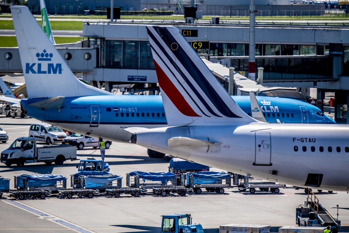 Máy bay của hãng hàng không Air France-KLM. Ảnh: New Europe.