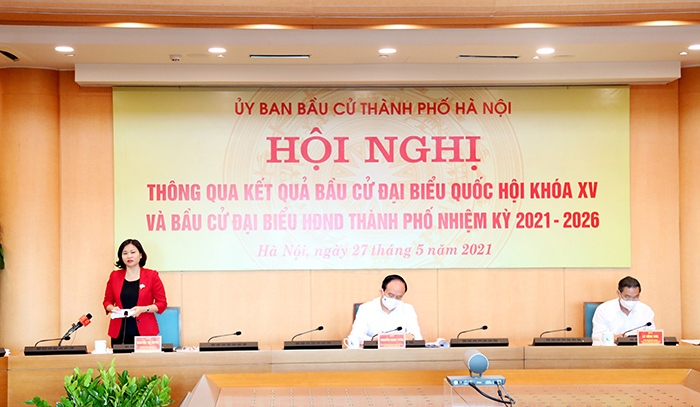 ha noi bau du 95 dai bieu hDnd thanh pho nhiem ky 2021-2026 hinh anh 1