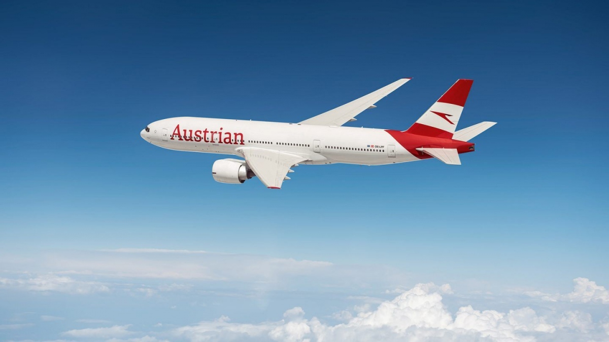 Máy bay của hãng hàng không Austrian Airlines của Áo. Ảnh: Austrian Airlines