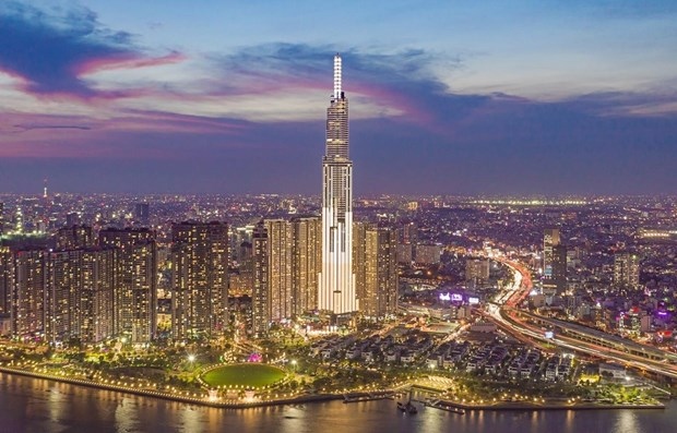 Overview of Landmark 81 building in Ho Chi Minh City