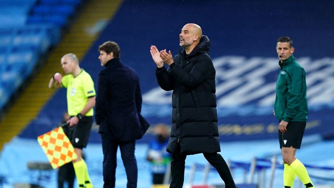Pep Guardiola đưa Man City vào chung kết Champions League sau gần 5 năm làm việc tại sân Etihad. (Ảnh: Getty)