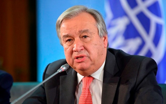 Tổng thư ký Liên Hợp Quốc, ông Antonio Guterres. (Ảnh: Getty Images)