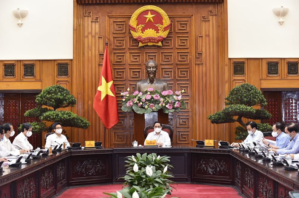 Thủ tướng Phạm Minh Chính: Nguồn lực con người là quan trọng nhất, mang tính quyết định với sự nghiệp xây dựng và phát triển đất nước. (Ảnh VGP/Nhật Bắc)