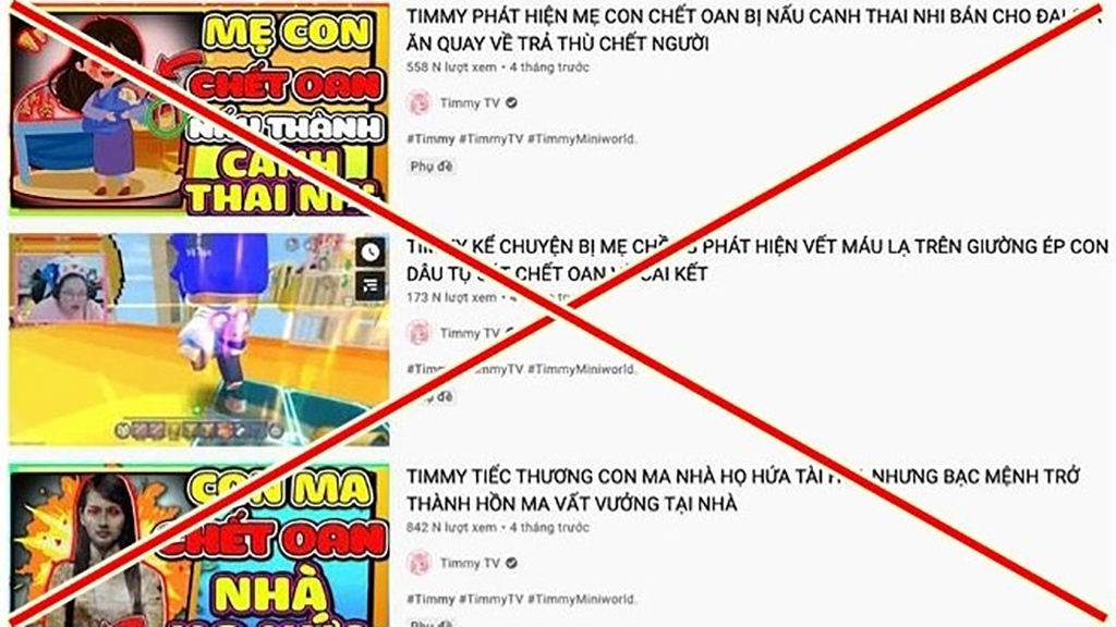 Trang Youtube TIMMY TV chứa nhiều nội dung độc hại vừa được phát hiện mới đây. 