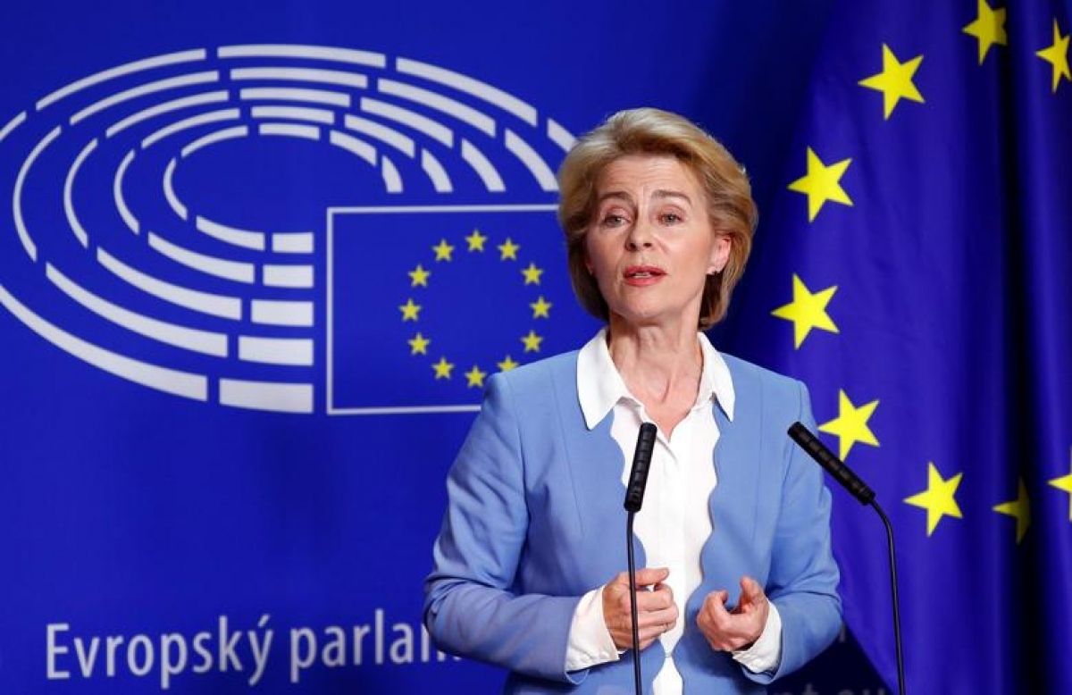 Chủ tịch Ủy ban châu Âu, bà Ursula von der Leyen. Ảnh: Reuters