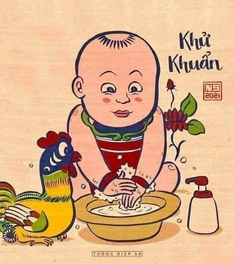 The new version of Vinh hoa (Glory) for Khu khuan (Disinfection) message.