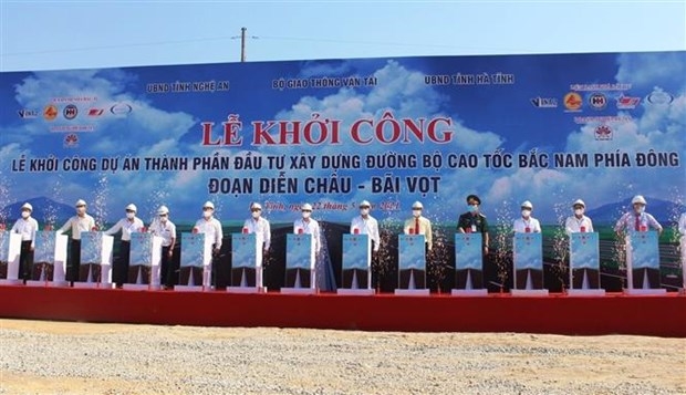 construction of dien chau-bai vot section of north-south expressway begins picture 1 construction of dien chau-bai vot section of north-south expressway begins picture 1