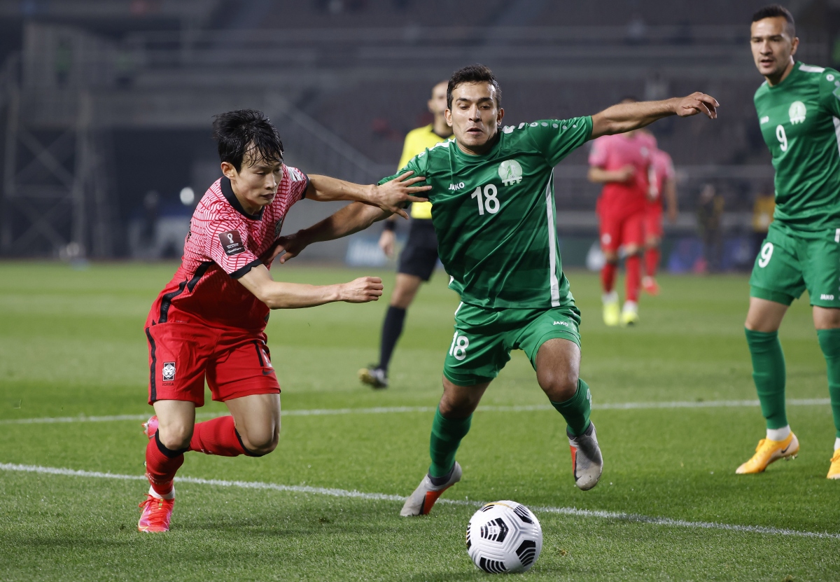 vong loai world cup 2022 son heung min vo duyen , han quoc van thang dam turkmenistan hinh anh 15