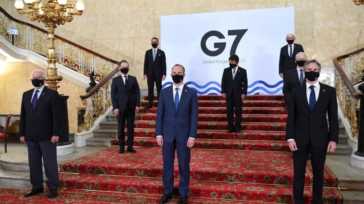 Một hội nghị của khối G7 tại London, Anh, ngày 04/05/2021. Ảnh: Reuters