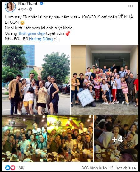 Dòng chia sẻ xúc động của Bảo Thanh