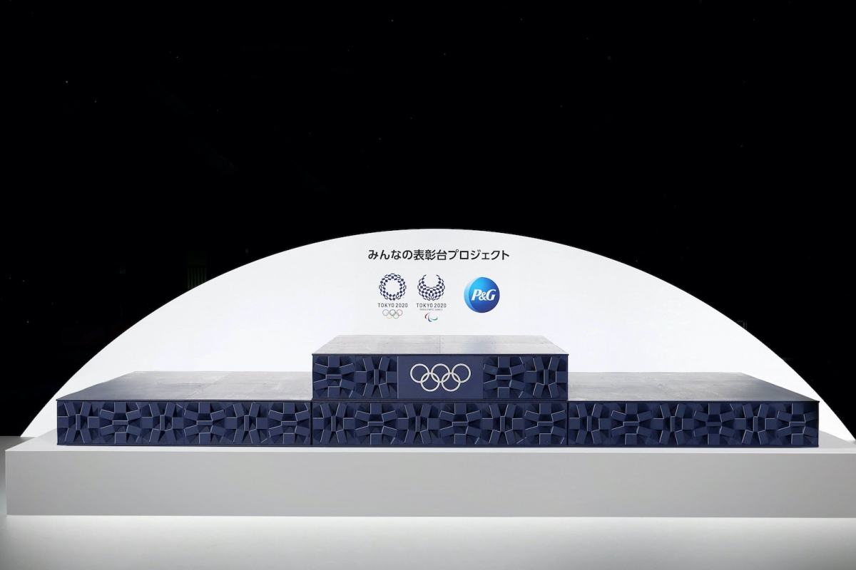 Bục nhận giải tại Olympic Tokyo (Ảnh: Japantoday)