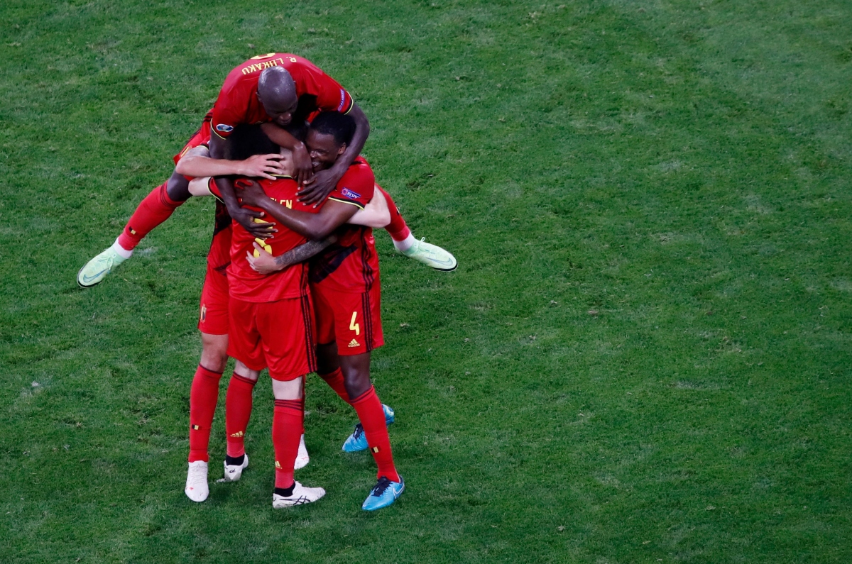Bỉ toàn thắng ở bảng B EURO 2021. (Ảnh: Reuters).