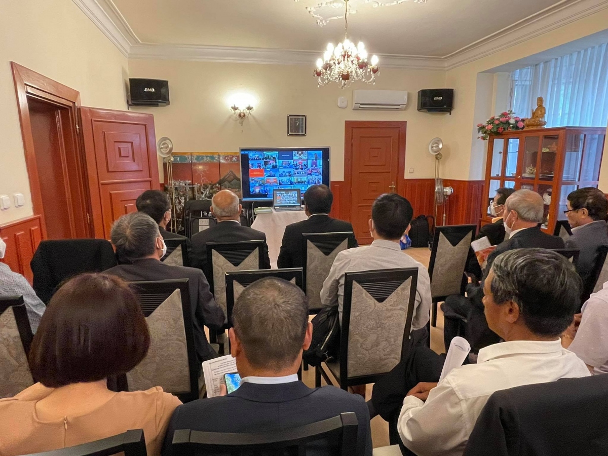 Hội nghị trực tuyến nghiên cứu, học tập, quán triệt Nghị quyết Đại hội XIII tới các cơ quan đại diện Việt Nam ở nước ngoài - Điểm cầu tại CH Séc